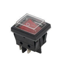 1-teilige KCD4 Kippschalter 16A 250V 2 Position 4 Pins Schalter Strompumpe AN AUS Beleuchtete Wippel Power-Button Schalter
