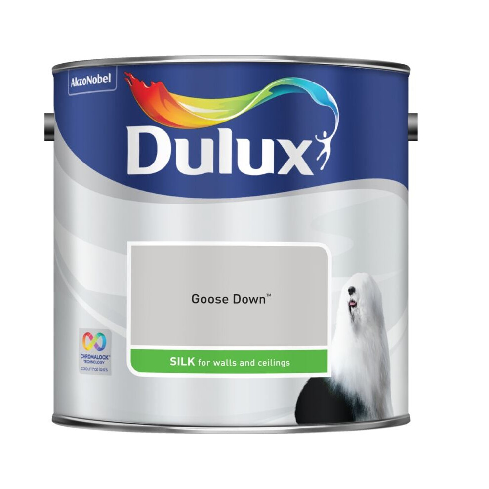 Dulux 500007 Du Silk Paint, 2.5 L - Goose Down