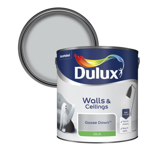 Dulux Dulux 500007 Du Silk Paint, 2.5 L - Goose Down 1