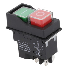 Kompaktes Design, wasserdichter Elektromagnetischer Druckknopfschalter mit IP55-Bewertung, funktioniert bei AC250V mit maximal 16A Strom