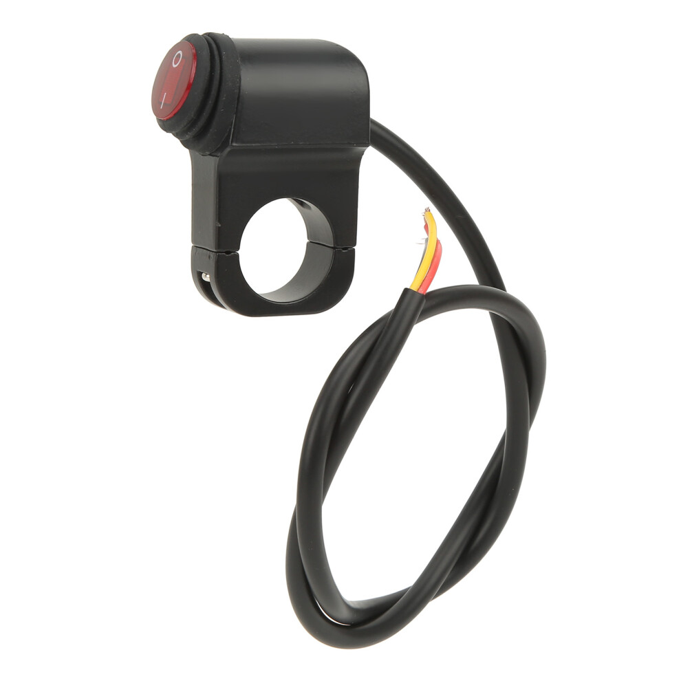 Motorcycle Handlebar Control, Plug And Play 12V Waterproof Cnc Aluminum Alloy Toggle Switch With Silicone Sleeve For Fog Control (22Mm) Light 9405630467666