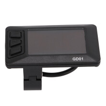 LCD-displaypaneel voor e-bikes, 36V/48V displaymeter met waterdichte connector, slimme batterijweergave, realtime snelheids- en kilometerstandmonitor