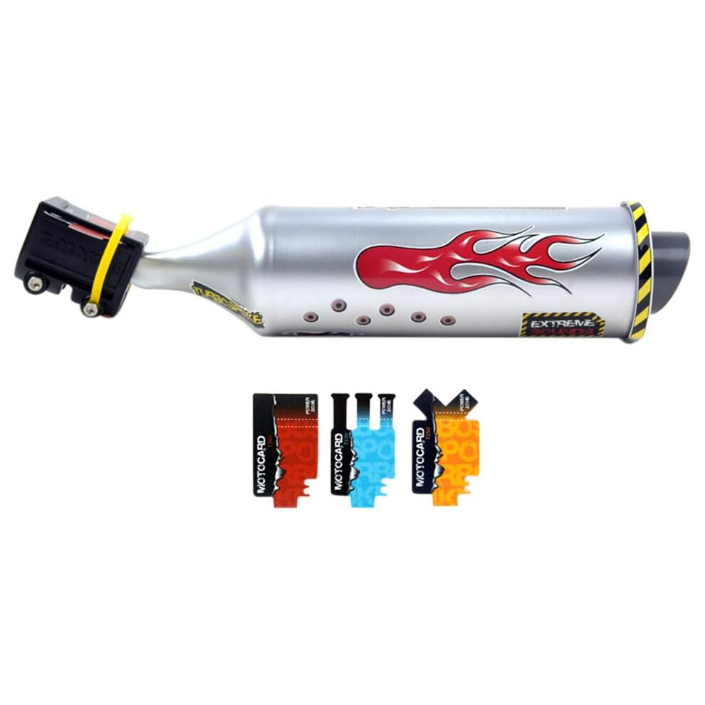 Bicycle Exhaust System, Transform Your Ride With Realistic Motorcycle Sound, Quick Upgrade To Your Bike's Appearance And Sound, Waterproof Lightweight 9301476507286