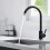 High-Performance Kitchen Faucet, Durable Solid Brass with Modern Gooseneck Design, Easy Installation Notes for Seamless Setup, Advanced Rotation 1