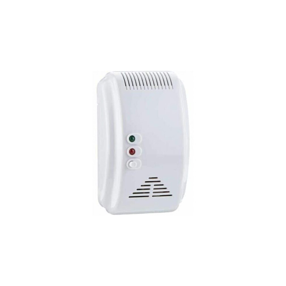 Elegant White Gas Detector, Voice Alerts For Emergency Response, Perfect For Vehicles And Households 9128293130998