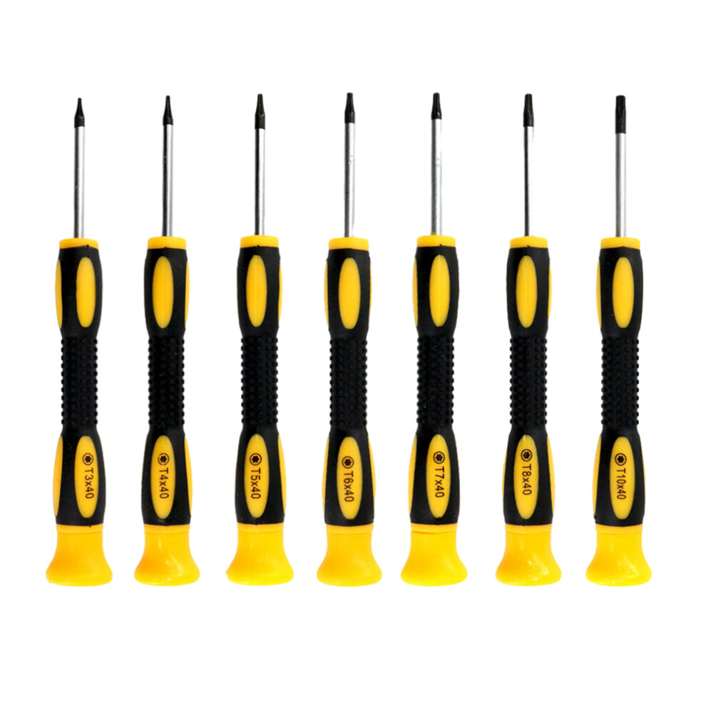 Reliable Torx Screwdriver Set For Xbox/360 Controllers Ps3 Cell Phones 7Pcs T3 T10h Screwdriver Removal Tool Efficient Repair 6935161466898