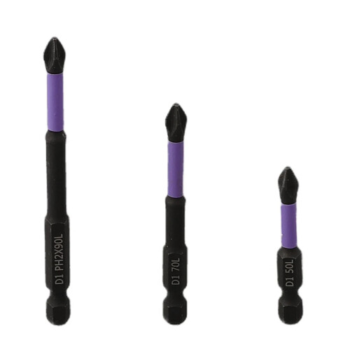 3Pcs PH2 Κατσαβίδι Αντιολισθητικό Μαγνητικό Σταυρό Τρυπάνι Κεφαλής Παρτίδας 2
