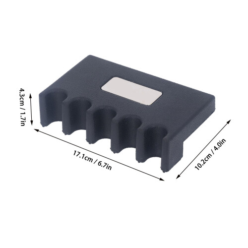 Support de Queue de Billard 5 Pièces – Support pour Queue de Billard en Noir, 5 Emplacements, 17,1x10,2x4,3 cm 1