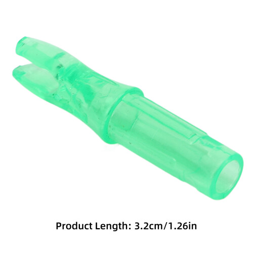 Durable 100pcs Green Arrow Nocks Lightweight Inserts Fit for Archery Bow Use 2