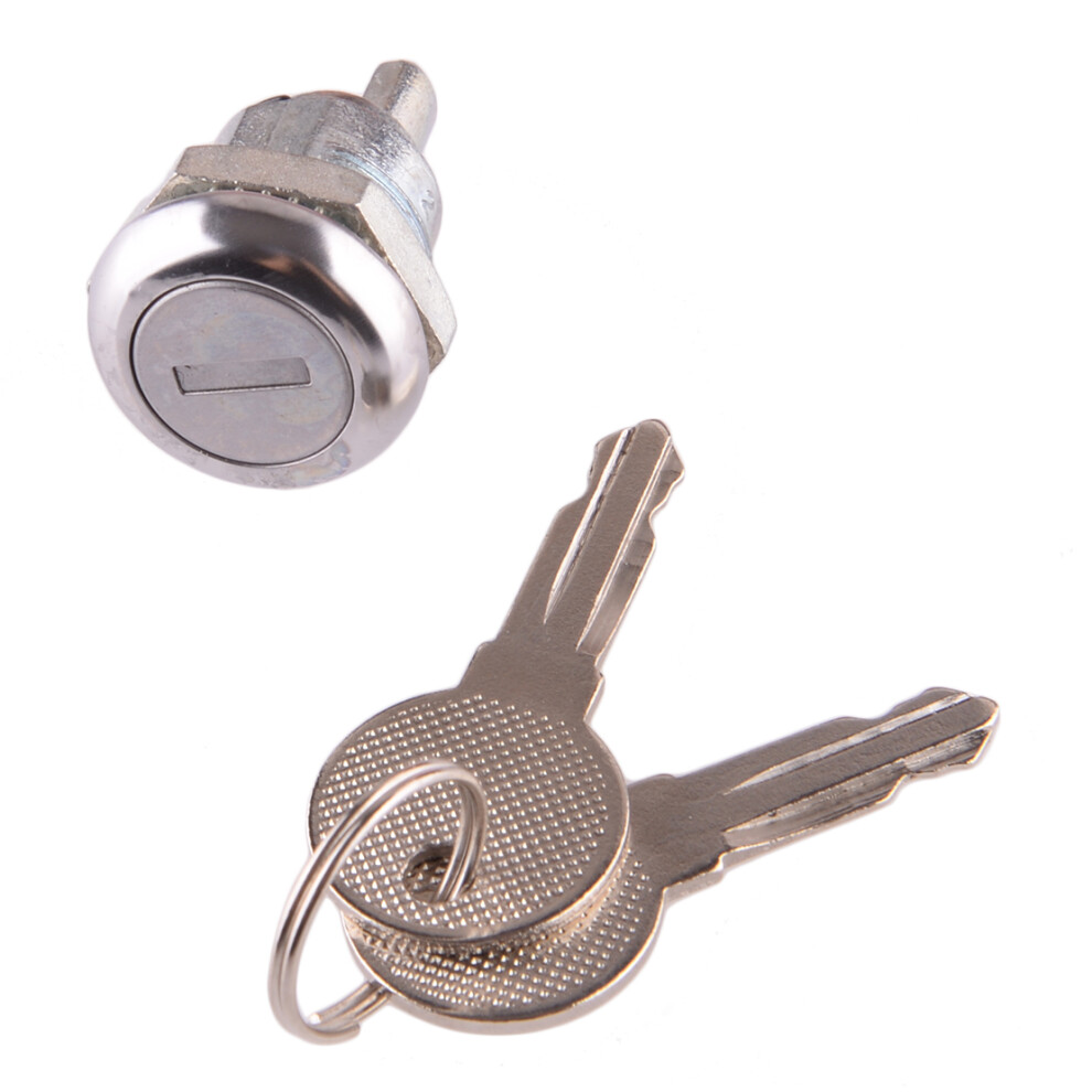 Car Rear Lock Cylinder With Keys Fit For Folding T Handle Latch Toolbox Truck Trailer Rv Motorhome Electrical Cabinet Silver 6935161456776