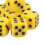 Dado a sei facce da 16 mm giallo, 30 pezzi resistenti — Perfetti per giochi da tavolo 10