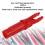 100pcs Red Plastic Arrow Nocks, 3.2cm Light Weight Replacement 5