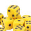 Dado a sei facce da 16 mm giallo, 30 pezzi resistenti — Perfetti per giochi da tavolo 8