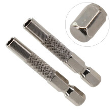 Schraubendreher-Adapter 1/4-Zoll-Sechskant-Schaft-Bohrer-Stecknuss 6,35 mm Bit-Adapter zu 4-mm-Elektroschraubendreher-Bit-Steckdosen-Adapter