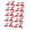 100pcs Red Plastic Arrow Nocks, 3.2cm Light Weight Replacement 16