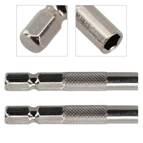 Screwdriver Adapter 1/4 Inch Hex Shank Drill Socket 6.35mm Insert Bit Adapter To 4mm Electric Screwdriver Bit Socket Adapter 1