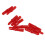 100pcs Red Plastic Arrow Nocks, 3.2cm Light Weight Replacement 9