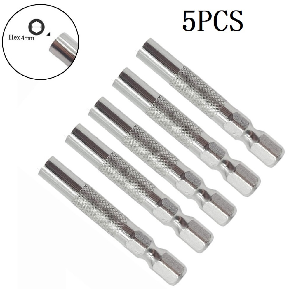 5Pc Screwdriver Adapter 6.35Mm Hex Handle Insert Bit Adapter To 4Mm Electric Screwdriver Socket Holder Converter Adapter For 1/4 6935161445176