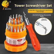 31-in-1 Magnet-Schraubendreher-Set mit 30 Bit Präzisionswerkzeuge für Handy-Laptop-Multifunktionale Reparatur-Handwerkzeuge