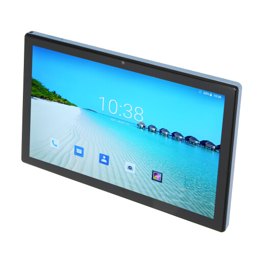 Tablet med fire kerner og processor, 10,1 tommer IPS-skærm og Android-tablet, dobbelt kamera, hurtig WiFi-forbindelse, Bluetooth-understøttelse, 1