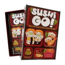 (Sushi Small) Gamewright Sushi Roll Board Game Sushi Go Party 1 2 3 Edition - Roll the dice, build your plate, become