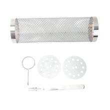 Cesta de malla para parrilla de acero inoxidable, accesorios para hornilla portátil de camping, elemento filtrante de alta resistencia para tu