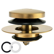 (F) Bathtubs Bounce Cores Upgraded Tip Toe Tub Stoppers Universal Popups Drain Plug for Quiet Relaxing Bath Experience Multicolor