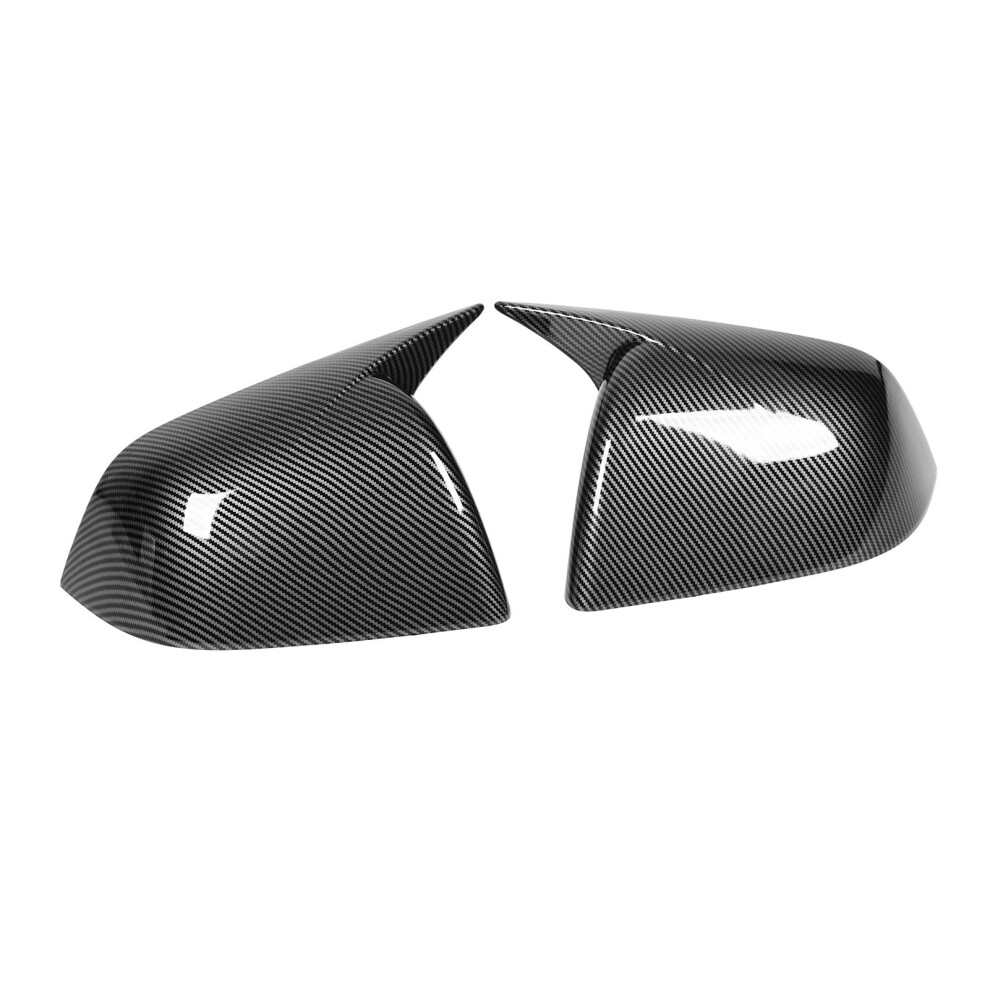 Tesla Model Y Rearview Mirror Cover High Gloss Carbon Fiber Wing Caps 7901370420890
