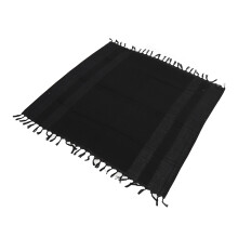 Baumwoll-Shemagh Keffiyeh Arabischer Schal für Outdoor-Aktivitäten, Schwarz Wasser Spray A1