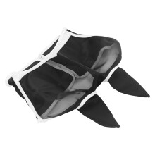 Large Black Breathable Horse Fly Mask with Ears – Knitted Mesh Fabric