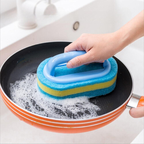 (14*8.5*8CM) Hard Sponge with A Handle for Cleaning Tiles and Ceramic Slabs 2