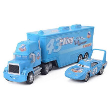 (B) Cars Chick Hicks Lightning McQueen Mack Hauler Truck & Car Toy Boys Birthday Gifts