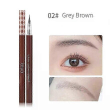 (Grey Brown) Gaibosi Biya Liquid Eyebrow Pen Altra Thin 0.01mm Waterproof Eyebrow Pencil Sweat-proof and Colorfast Easy To Draw Brown Eyebrow Grey