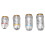 Achromatic Microscope Objectives Set 4X 10X 40X 100X RMS Chrome Plated 5