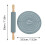 Silicone Baking Mat with Large Rolling Pin Kneading Pad Grey Color 2