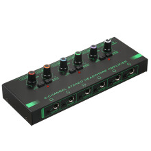 Ampliificateur Bluetooth 6 canaux en métal pour studio d'enregistrement, casque stéréo haute fidélité