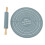 Silicone Baking Mat with Large Rolling Pin Kneading Pad Grey Color 3