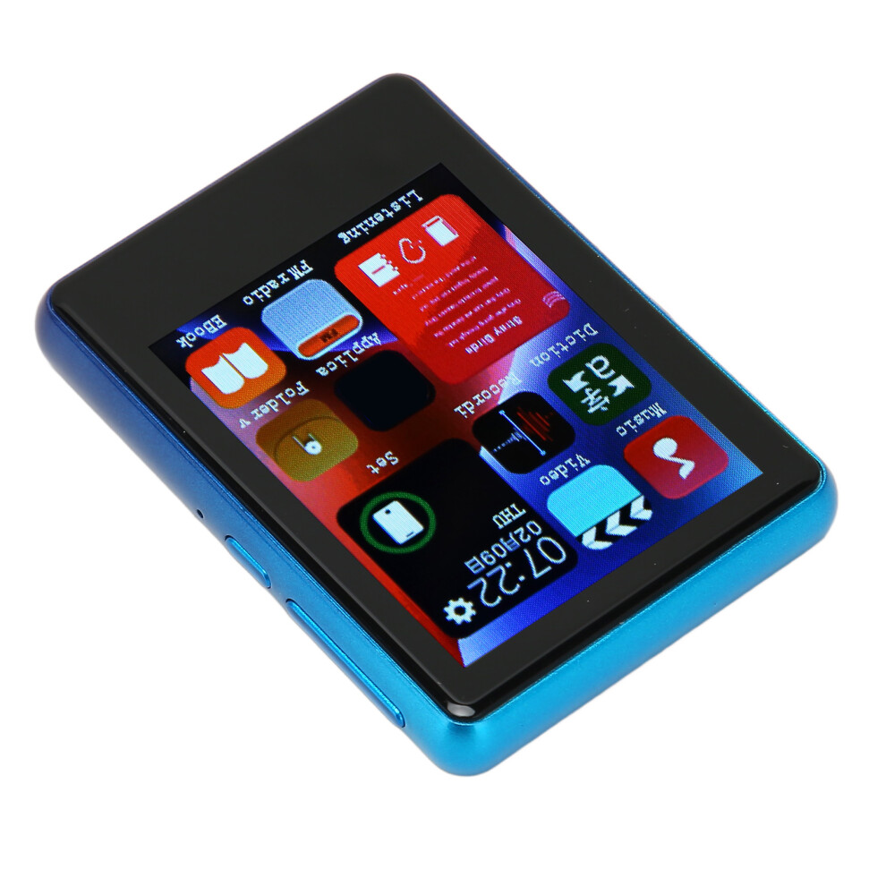 Tooth Mp3 Player 4Gb 256Gb Support Fm Radio Touch Screen Blue 6931378768084