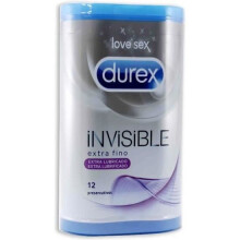 DUREX INVISIBLE EXTRA FIJN EXTRA GELEIDEN 12 UDS