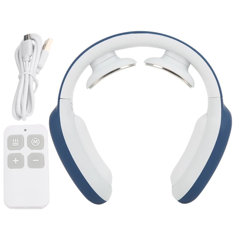 Neck Massager for Pain Relief, Electric Pulse Deep Tissue Massage Device with Heat Therapy for Improved Blood Circulation, 3 Massage Modes 15 Levels o