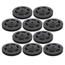 Bearing Pulley Wheel With Silent Bearings, 10Pcs/Set 95Mm Multi Purpose Nylon Pulleys For Fitness Equipment Accessories, Enhancing Workout Experience