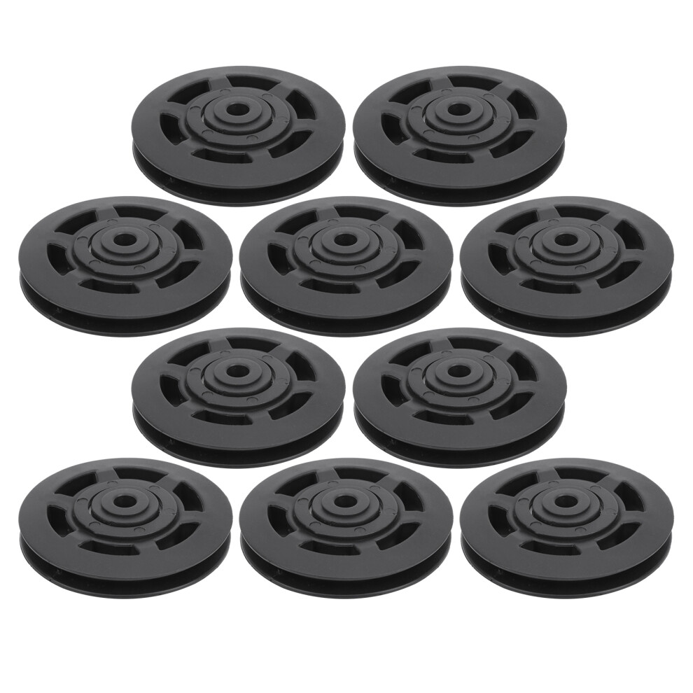 High-Quality Bearing Pulley Wheel, 95Mm Sturdy And Durable Nylon Pulley Wheel For Fitness Equipment Accessories And Garage Door Systems, Ensuring Smoo 9463374380887