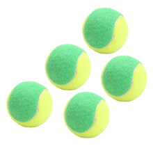 5er-Pack Gummibälle für Tennis, 6 cm, zum Training, Spielen und Druckabbau, grüne Farbe