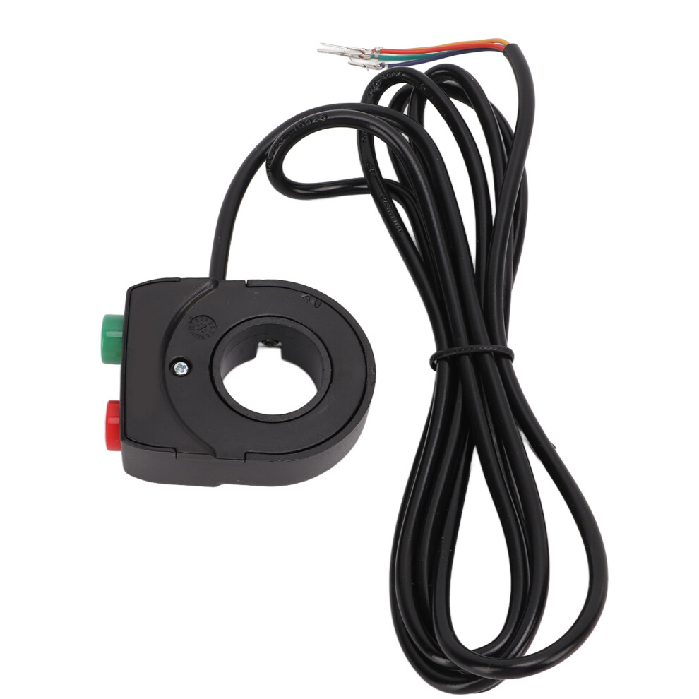 2-In-1 Bicycle Motorcycle Horn Headlight Switch 12V-72V, Universal 8481376096187