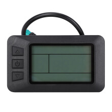 LCD-skjermmåler for elsykkel GD01KT kompatibel med spenningskompatibel 36V-48V for elsykkelstyre datadisplay vanntett grensesnitt multifunksjonelt