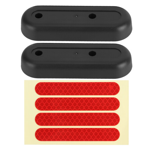 Scooter Wheel Hub Cap Electric Cover Protective Shells With Reflective Decals Strong And Durable Lightweight Compact Easy Install Replacement Accessor