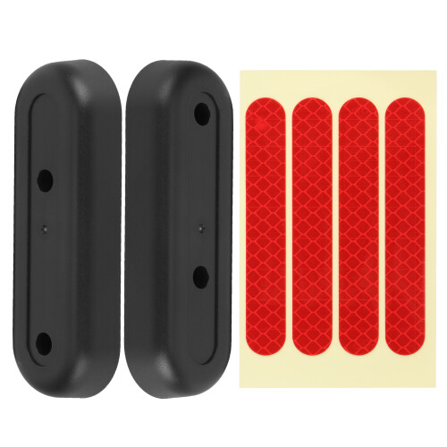 Scooter Wheel Hub Cap Electric Cover Protective Shells With Reflective Decals Strong And Durable Lightweight Compact Easy Install Replacement Accessor 1