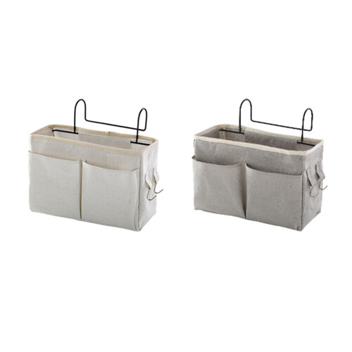 Multi-Function Organizer for Smart Storage, Multipurpose Pouch with Adjustable Hanging Strap and Tissue Box Sleeve, Bedside Caddy for Hospital Bunk