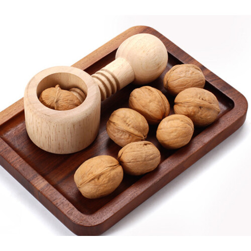 Nut Cracker for All Nuts - Heavy Duty Tool with Cylinder Design, 2.5" Long Cracking Handle, and Upgraded Nutcracker Chestnut Clip 2