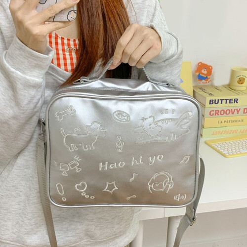 Schüler-Schultasche, schöner Katzen-Rucksack,-braun 1
